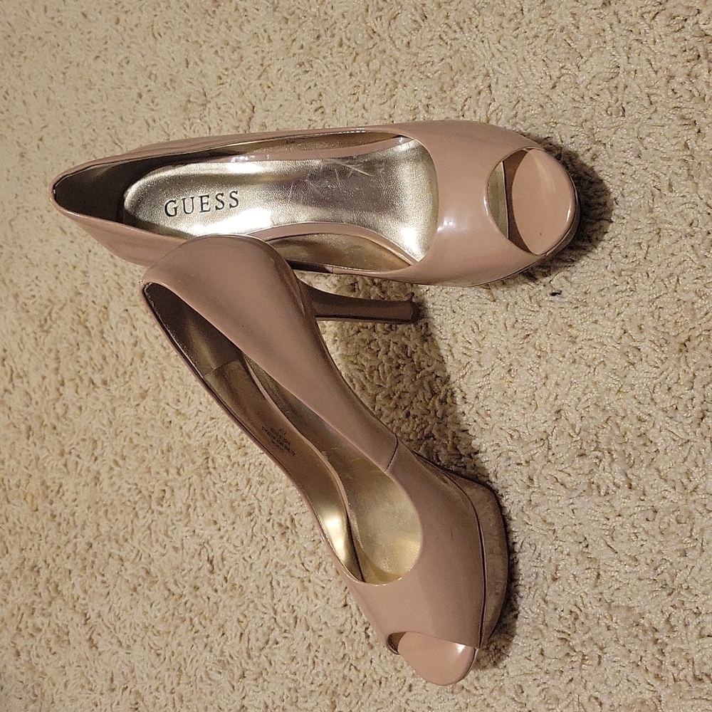 GUESS Nude Heels, Women's Size 8.5, Decent Condition!